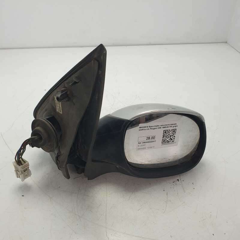 96432616 Specchietto retrovisore laterale elettrico dx Peugeot 206 1998-03 7fili grigio