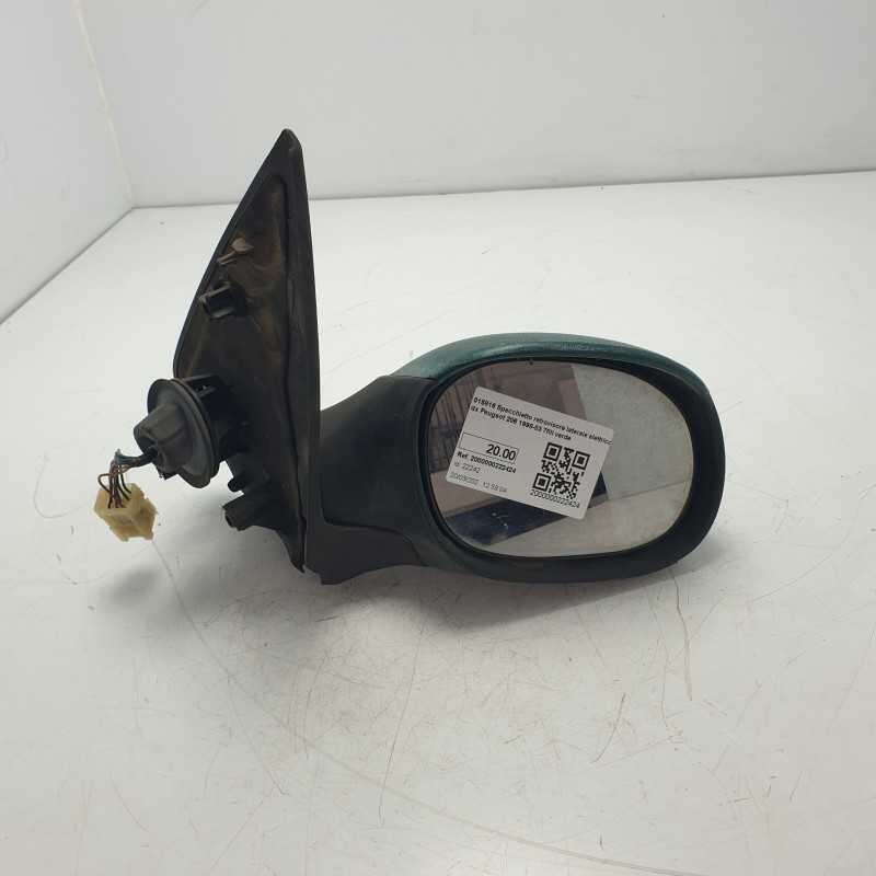 015816 Specchietto retrovisore laterale elettrico dx Peugeot 206 1998-03 7fili verde