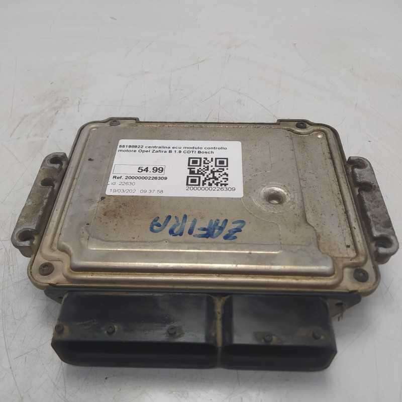 55198922 centralina ecu modulo controllo motore Opel Zafira B 1.9 CDTI Bosch