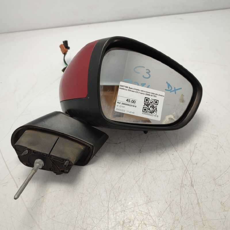 0207156 Specchietto retrovisore laterale destro elettrico Citroen C3 II serie 2009-16 7fili