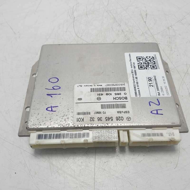 0265453632 Centralina ECU motore Mercedes classe A W168 1.6B 166960 1997-04