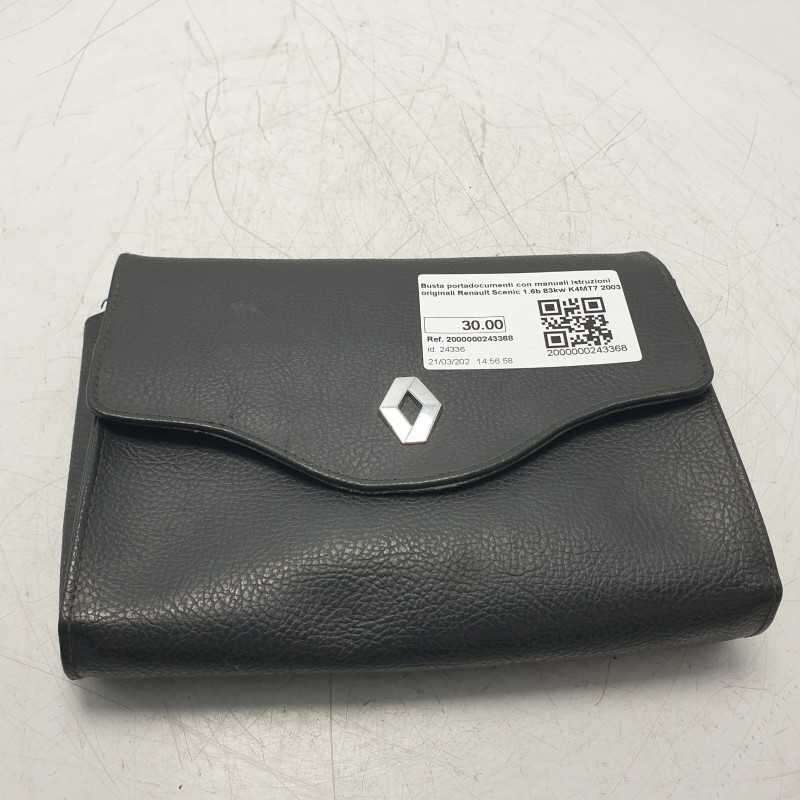 Busta portadocumenti con manuali istruzioni originali Renault Scenic 1.6b 83kw K4MT7 2003