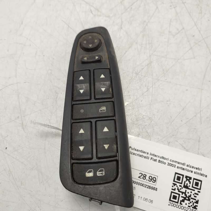 Pulsantiera interruttori comandi alzavetri alzacristralli Fiat Stilo 2003 anteriore sinistra