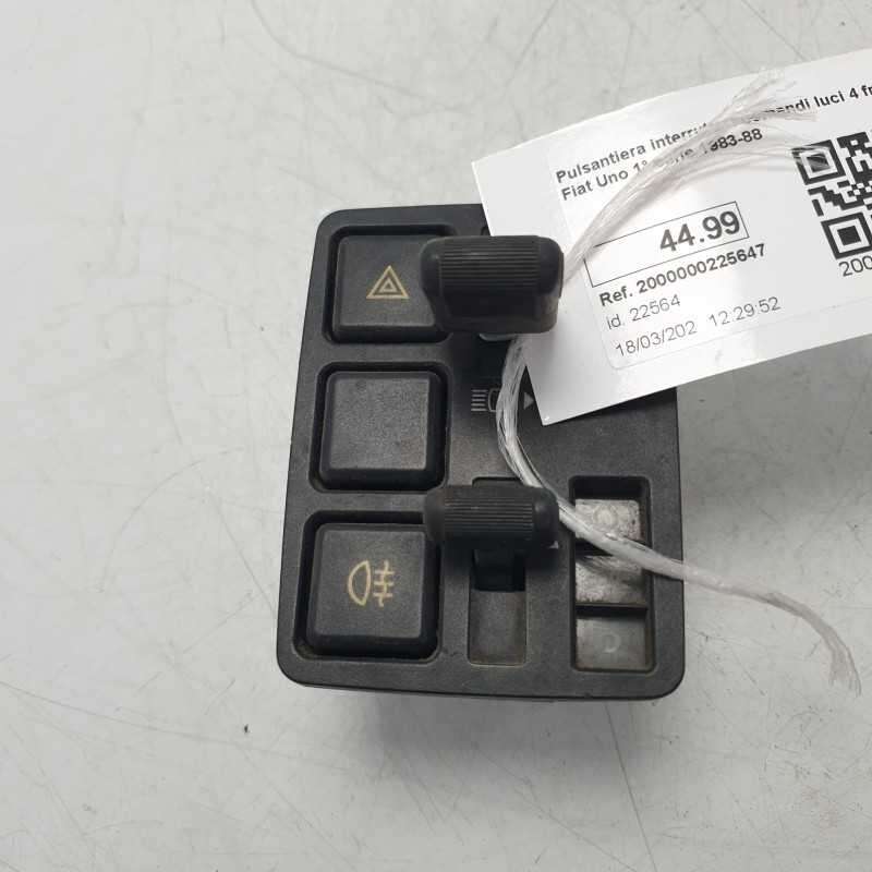 Pulsantiera interruttori comandi luci 4 frecce Fiat Uno 1° serie 1983-88