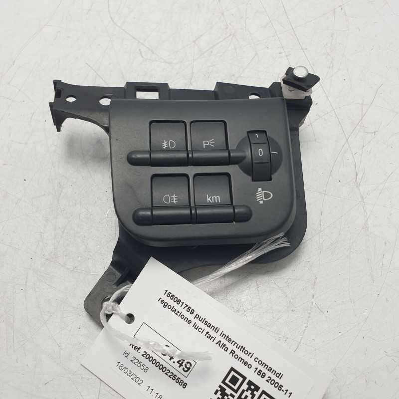 156061759 pulsanti interruttori comandi regolazione luci fari Alfa Romeo 159 2005-11