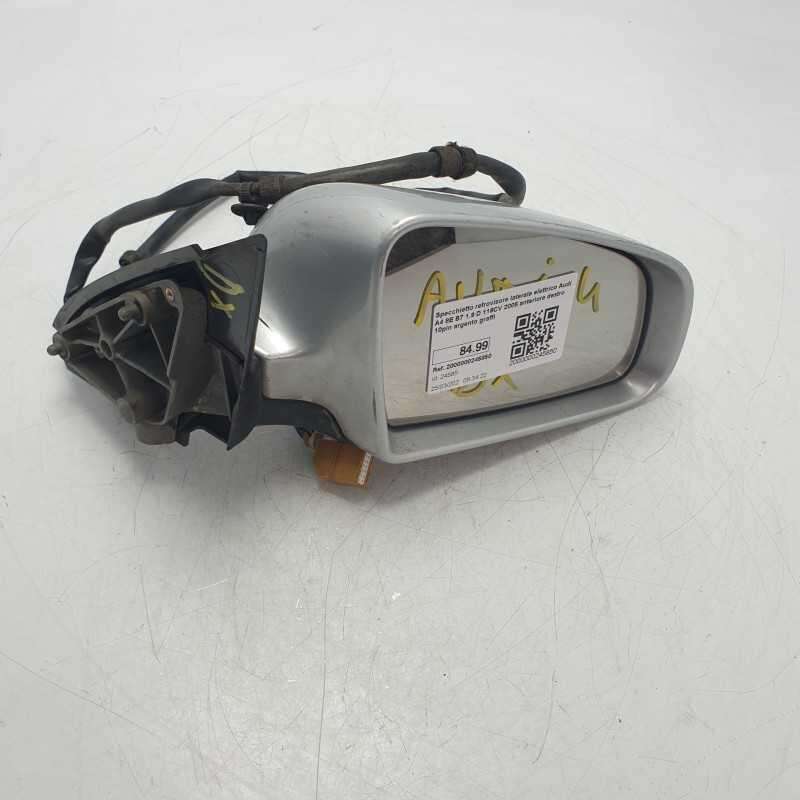 Specchietto retrovisore laterale elettrico Audi A4 8E B7 1.9 D 116CV 2005 anteriore destro 10pin argento graffi