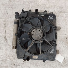 CZ422133-13510T Kit radiatore condensatore elettroventola Peugeot 107 1.4hdi 2005