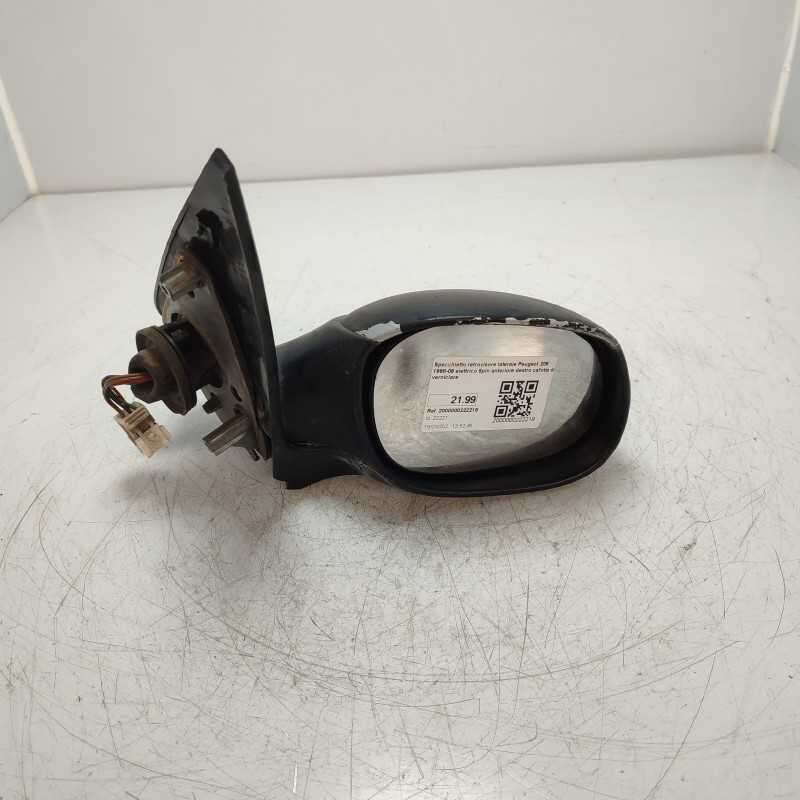 Specchietto retrovisore laterale Peugeot 206 1998-09 elettrico 5pin anteriore destro calotta da verniciare