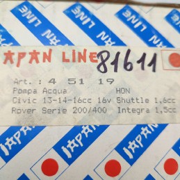 4 51 19 Pompa acqua Honda Civic 1.3 1.4 1.6cc 16v Rover 200/400 Shuttle 1.6 16v Integra 1.5cc 1989-99