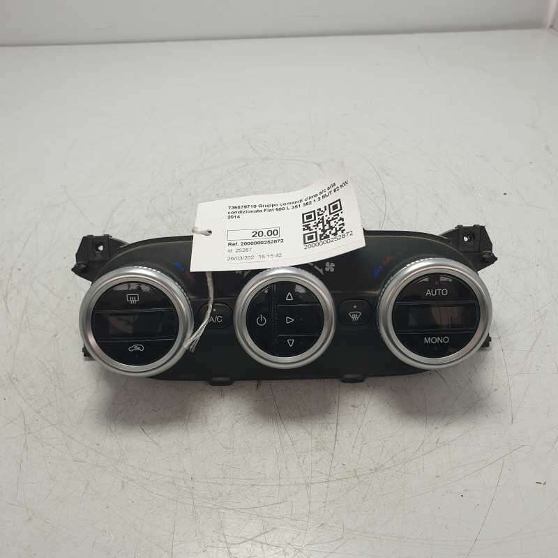 735579710 Gruppo comandi clima a/c aria condizionata Fiat 500 L 351 352 1.3 MJT 62 KW 2014
