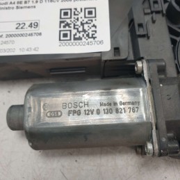 8E0959801A motorino alzavetro alzacristallo Audi A4 8E B7 1.9 D 116CV 2005 posteriore sinistro Siemens