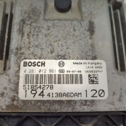 51854278 centralina ecu modulo controllo motore Fiat Croma 2° serie 1.9 JTD 2005-10 Bosch