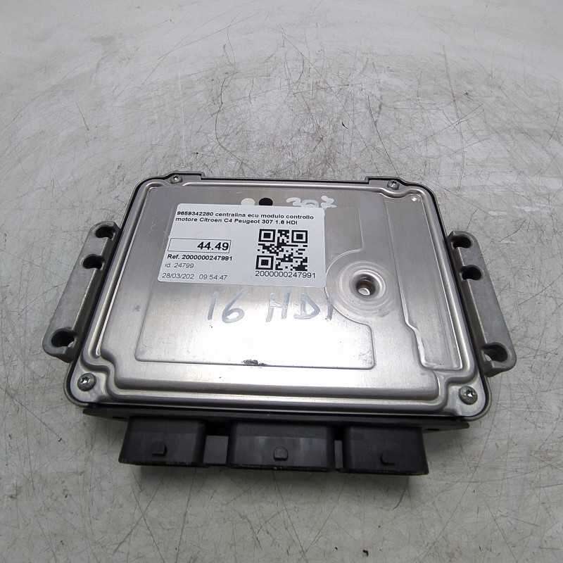 9659342280 centralina ecu modulo controllo motore Citroen C4 Peugeot 307 1.6 HDI