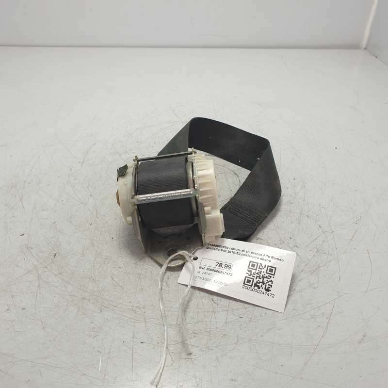 01560967630 cintura di sicurezza Alfa Romeo Giulietta 940 2010-22 posteriore destro