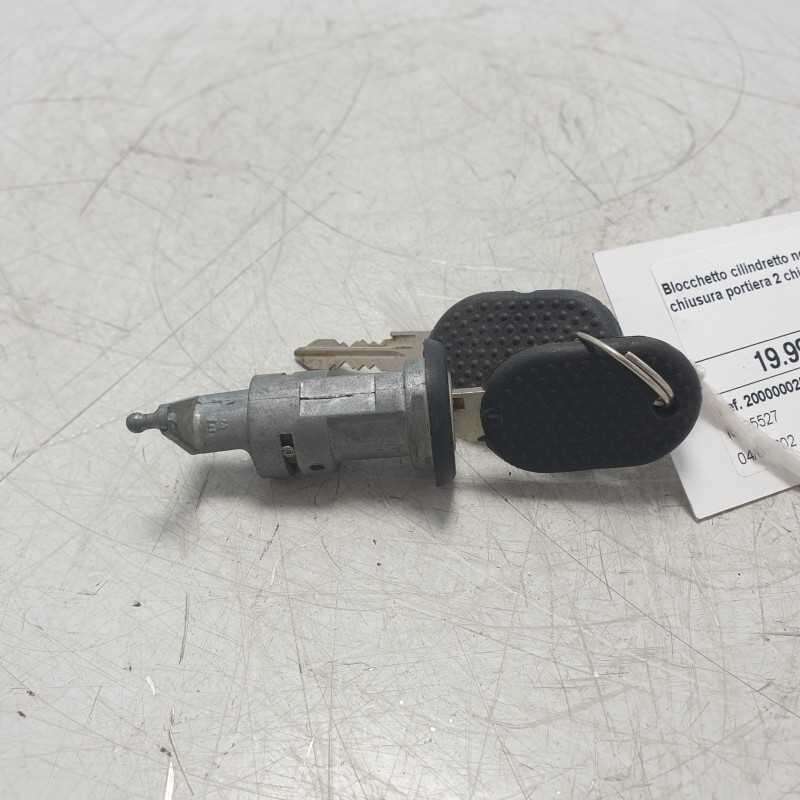 Blocchetto cilindretto nottolino Fiat Uno 3P chiusura portiera 2 chiavi dotazione
