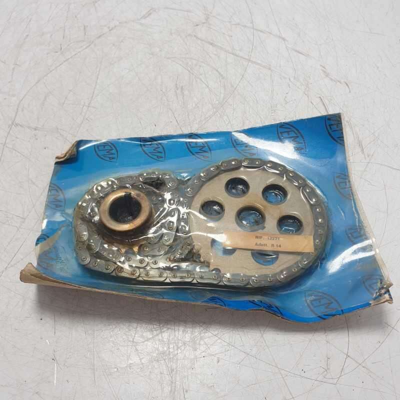 12271 kit distribuzione catena corone dentate x2 Renault R14 epoca Vema