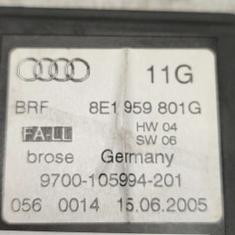 8E1959801G  motorino alzavetro alzacristallo Audi A4 8E B7 1.9 D 116CV 2005 anteriore sinistro Siemens