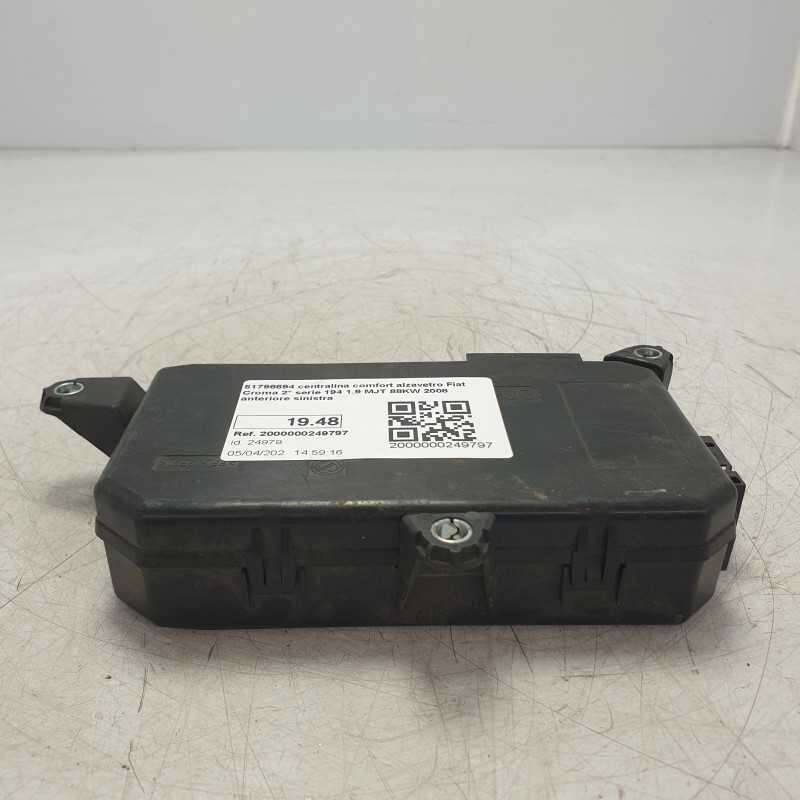 51796694 centralina comfort alzavetro Fiat Croma 2° serie 194 1.9 MJT 88KW 2008 anteriore sinistra