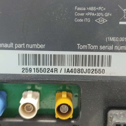 259155024R Schermo display navigatore tom tom Renault Clio III 2005-13 IA4080J02550