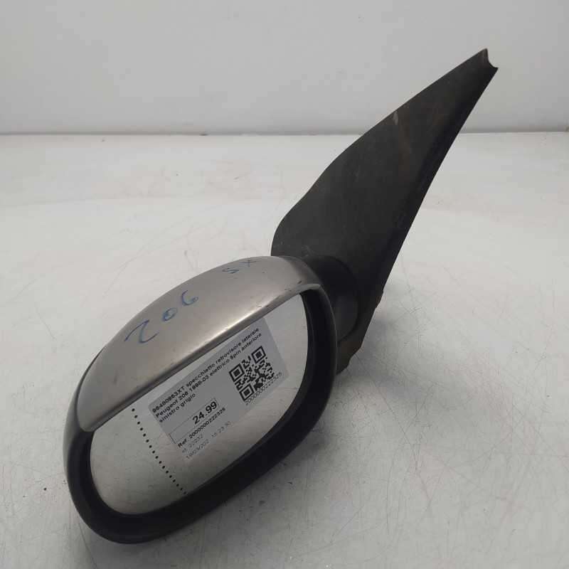 96480953XT specchietto retrovisore laterale Peugeot 206 1998-03 elettrico 5pin anteriore sinistro grigio