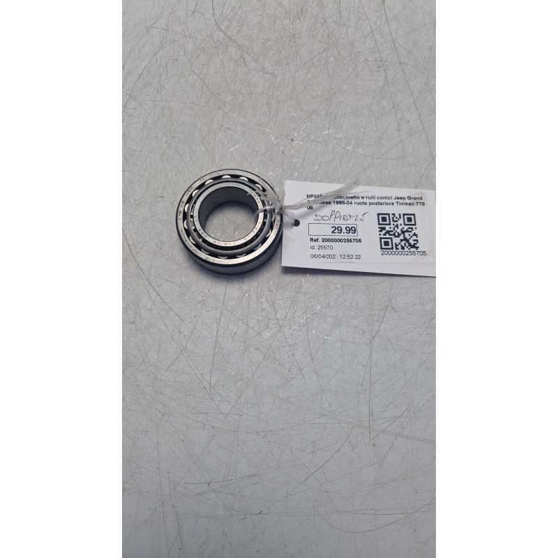 NP645406 cuscinetto a rulli conici Jeep Grand Cherokee 1998-04 ruota posteriore Timken 778 08