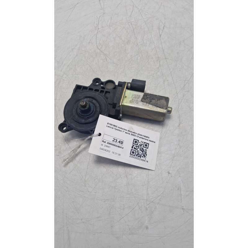 51001603 motorino alzavetro alzacristallo Lancia Ypsilon 1° serie 2003-13 anteriore destra