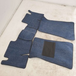 Set kit x3 tappetini in moquette azzurra Opel Kadett B 1965-73 tappetino posteriore intero