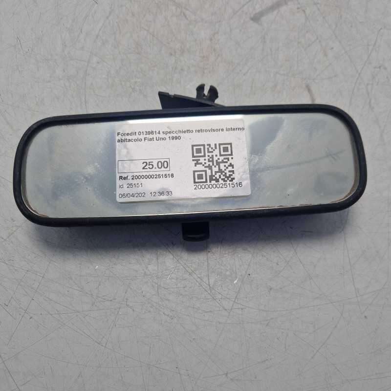 Foredit 0139614 specchietto retrovisore interno abitacolo Fiat Uno 1990