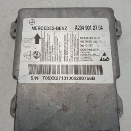 A2049012704 centralina ecu sensore airbag Mercedes W204 Classe C 220 CDI cod mot 646811 2008 