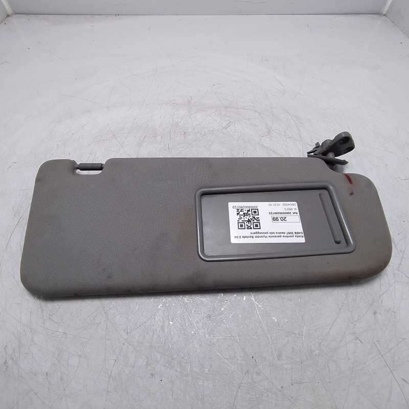 Aletta pantina parasole Hyundai Santafe 2.2d D4EB 2007 destra lato passeggero