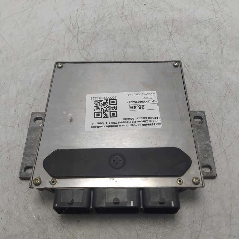 9645989480 centralina ecu modulo controllo motore Citroen C3 Peugeot 206 1.1. benzina 1998-03 Magneti Marelli