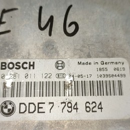 7794624 DDE centralina ecu modulo controllo motore Bmw E46 serie 3 2.0 D 150 CV 1998-05 Bosch