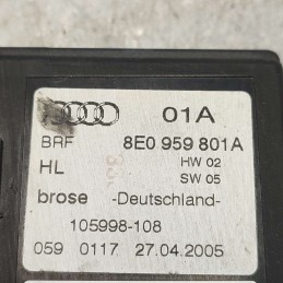 8E1959801A motorino alzavetro alzacristallo Audi A4 8E B7 2004-09 posteriore sinistro Siemens