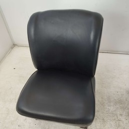Tappezzeria sedili anteriori soltanto usurati Fiat 127 neri in pelle 1971-87 auto d'epoca