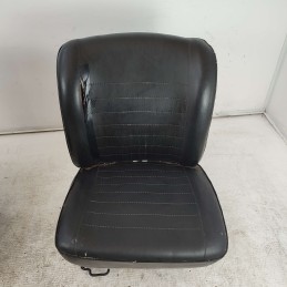 Tappezzeria sedili anteriori soltanto usurati Fiat 127 neri in pelle 1971-87 auto d'epoca