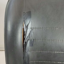 Tappezzeria sedili anteriori soltanto usurati Fiat 127 neri in pelle 1971-87 auto d'epoca