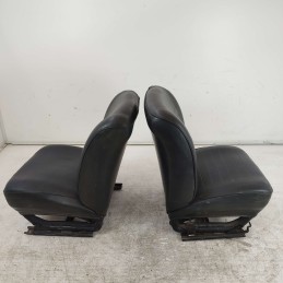 Tappezzeria sedili anteriori soltanto usurati Fiat 127 neri in pelle 1971-87 auto d'epoca