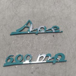 Logo scritta badge Ape 600...