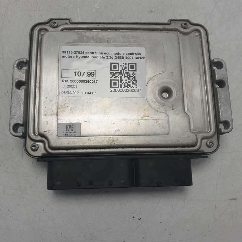 39113-27825 centralina ecu modulo controllo motore Hyundai Santafe 2.2d D4EB 2007 Bosch