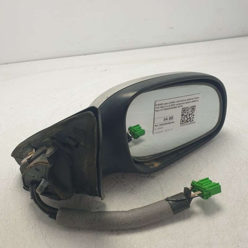 015463 specchietto retrovisore esterno Volvo V70 MK2 2.4 D 2001 anteriore destro elettrico 7pin ATTENZIONARE FOTO