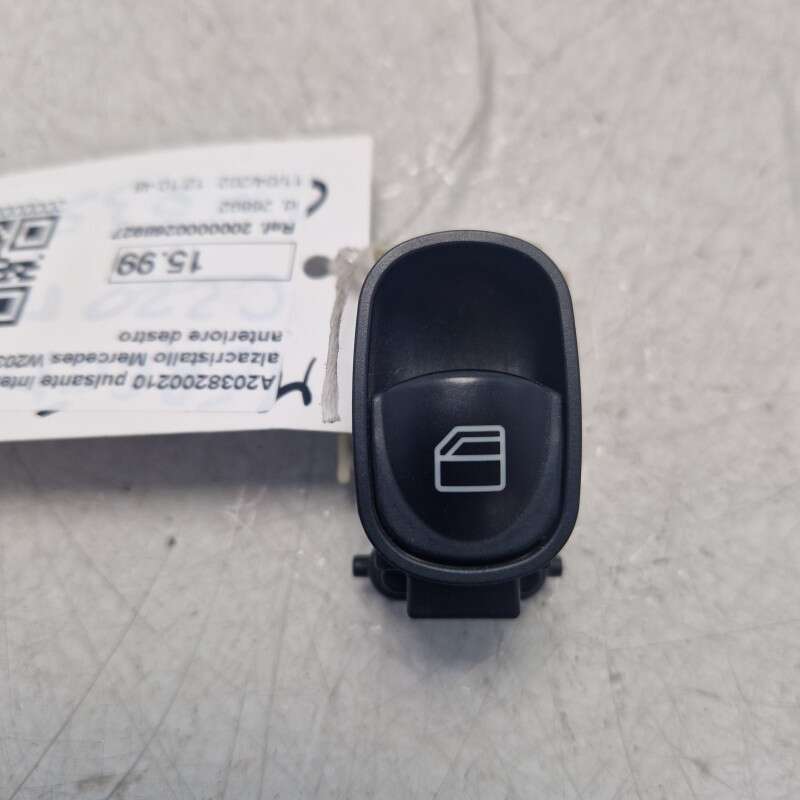 A2038200210 pulsante interruttore alzavetro alzacristallo Mercedes W203 2.2D 611962 2000 anteriore destro