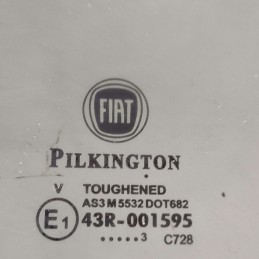 Vetro scendente Fiat Panda 3° serie 312 319 2013-20 posteriore destro oscurato