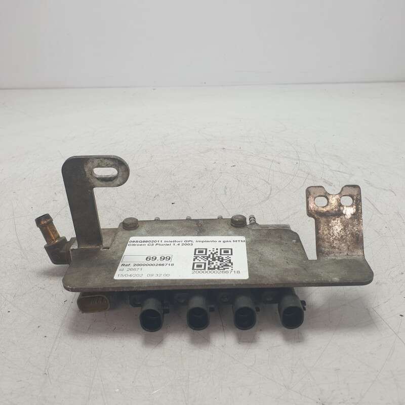 09SQ9902011 iniettori GPL impianto a gas MTM Citroen C3 Pluriel 1.4 2003