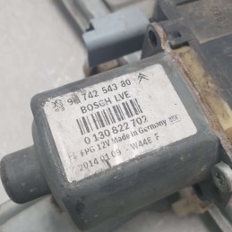 9674254380 motorino cremagliera alzavetro alzacristallo Peugeot 208 5P 2004 anteriore destro