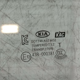 Vetro scendente Kia Soul 2014 posteriore sinistro