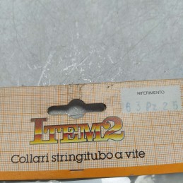 ITEM2 Collari stringitubo a vite auto d'epoca banda 12mm 63pz25 universale 