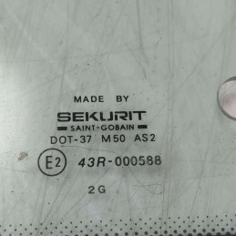 43R-000588 vetro orientabile Fiat Cinquecento 500 1991-98 posteriore destro