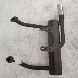 Marmitta scarico doppio Fiat 500 R F L 126 epoca