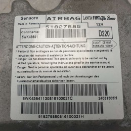 51827585 centralina ecu sensore airbag Fiat Bravo 2° serie 198 2010-14 Continental