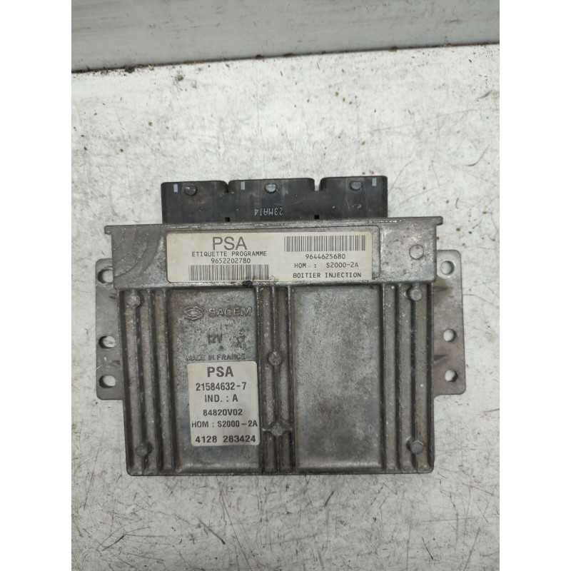 CENTRALINA MOTORE PEUGEOT 206 1.4 BENZINA 1998 SAGEM 21584732-7 9652202780